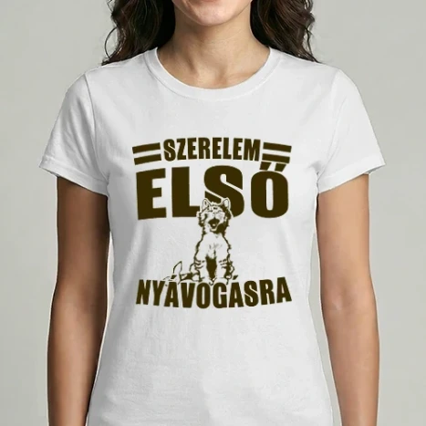 Női Imperial póló - Szerelem első nyávogásra