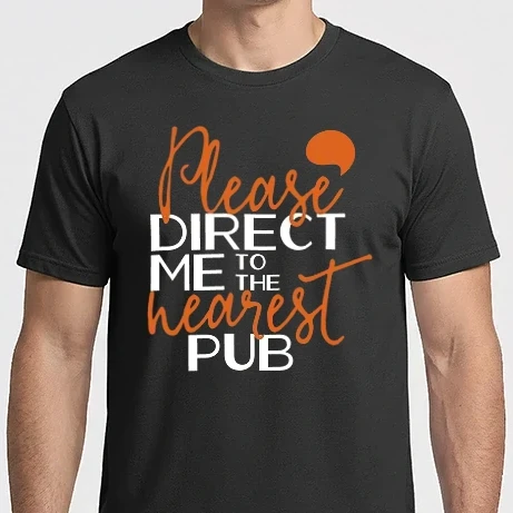 Férfi Imperial póló - Please direct me to the nearest pub