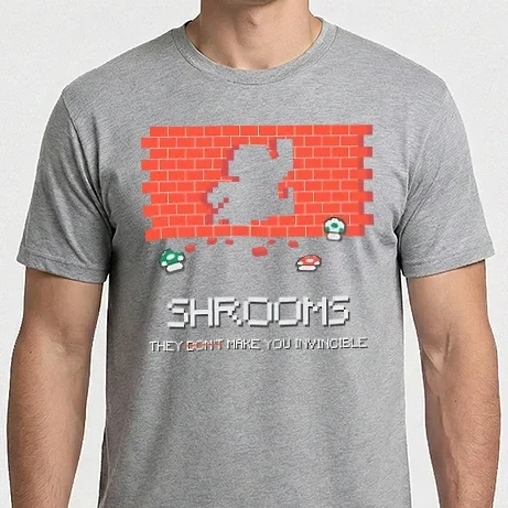 Férfi Imperial póló - Shrooms - They make you invincible Mario