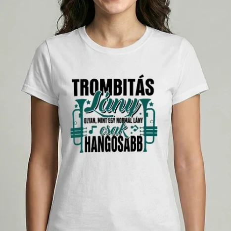 Női Imperial póló - Trombitás lány