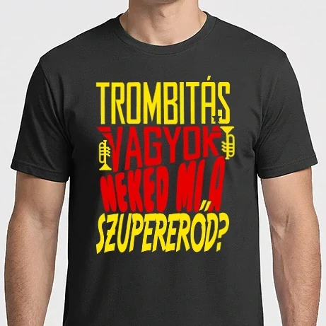 Férfi Imperial póló - Szuperhőstrombitás