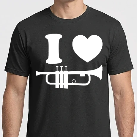 Férfi Imperial póló - I heart trumpet