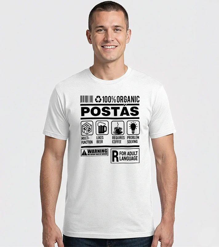 100% organic POSTÁS – Férfi Imperial póló