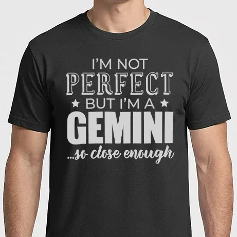 Férfi Imperial póló - Not perfect, but GEMINI