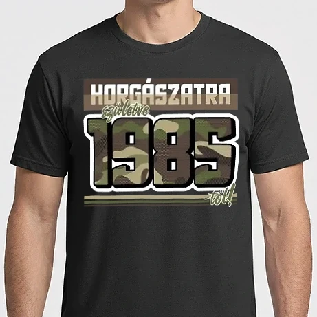 Férfi Imperial póló - Horgászatra születve - 1985