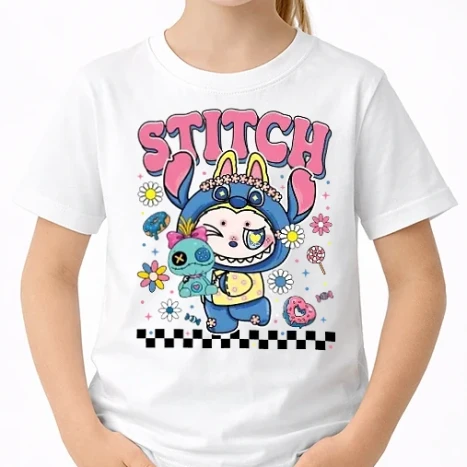 Uniszex gyerek Póló - Labubu Stitch