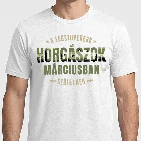 Férfi Imperial póló - Legszuperebb horgászok márciusban születnek