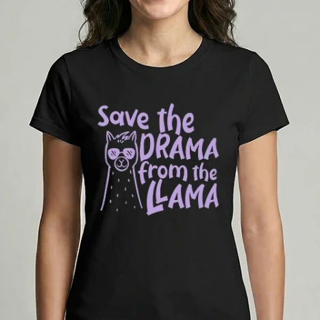 Női Imperial póló - Save the drama from the llama