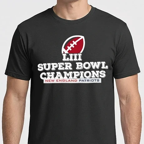 Férfi Imperial póló - LIII Super Bowl Champs (Pats) (sötét alapon)