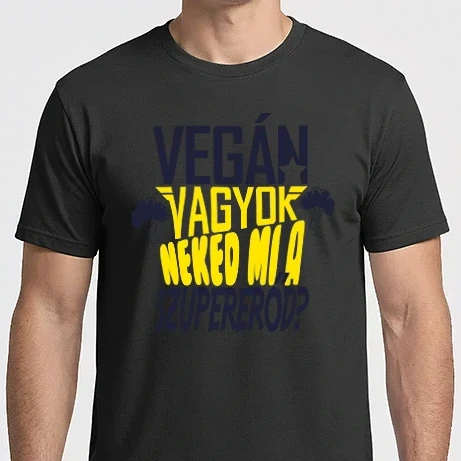 Férfi Imperial póló - Szuperhős VEGÁN