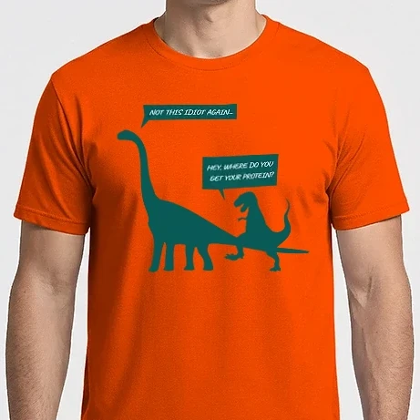Férfi Imperial póló - idiot_dinosaur_vegan