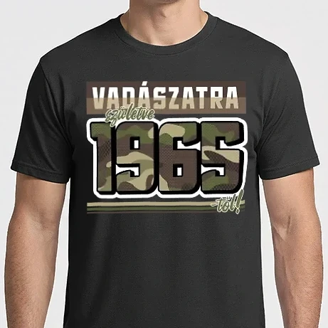 Férfi Imperial póló - Vadászatra születve 1965-től!