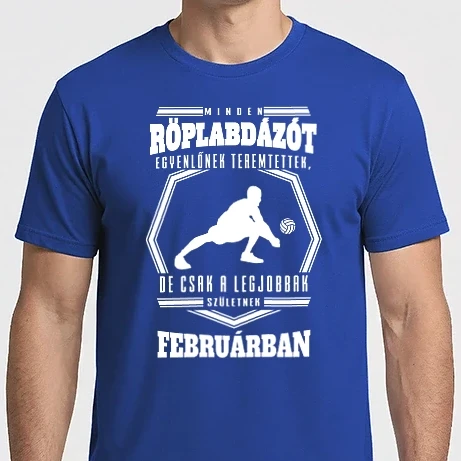 Férfi Imperial póló - A legjobb RÖPLABDA hónapokban születnek FEBRUÁR