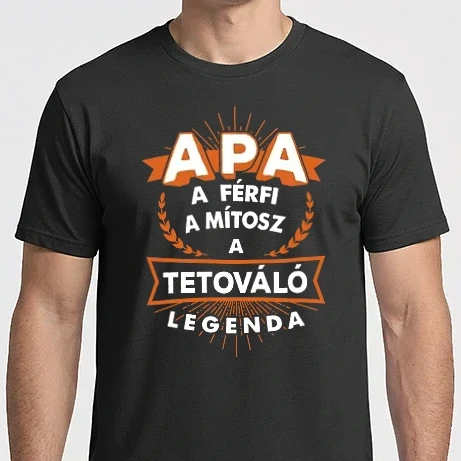 Férfi Imperial póló - APA a férfi a mítosz, a tetováló