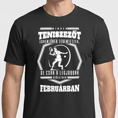 Férfi Imperial póló - A legjobb TENISZ hónapokban születnek FEBRUÁR
