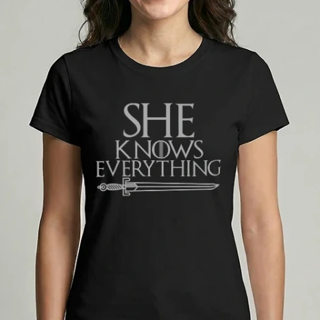 Női Imperial póló - She knows everything páros