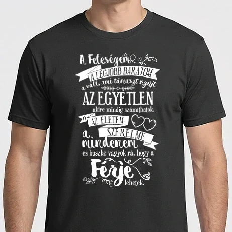 Férfi Imperial póló - A feleségem a legjobb barátom