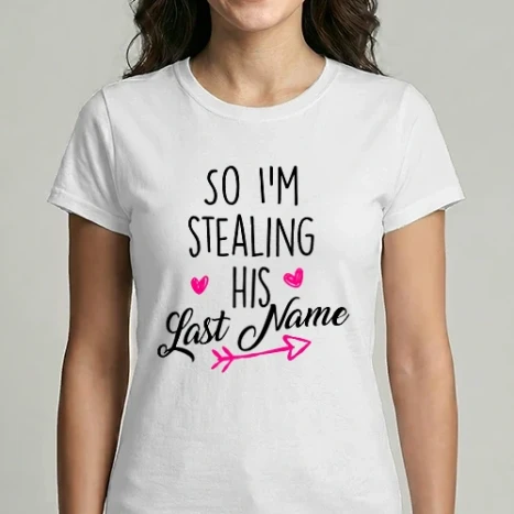 Női Imperial póló - So I stealing his last name páros