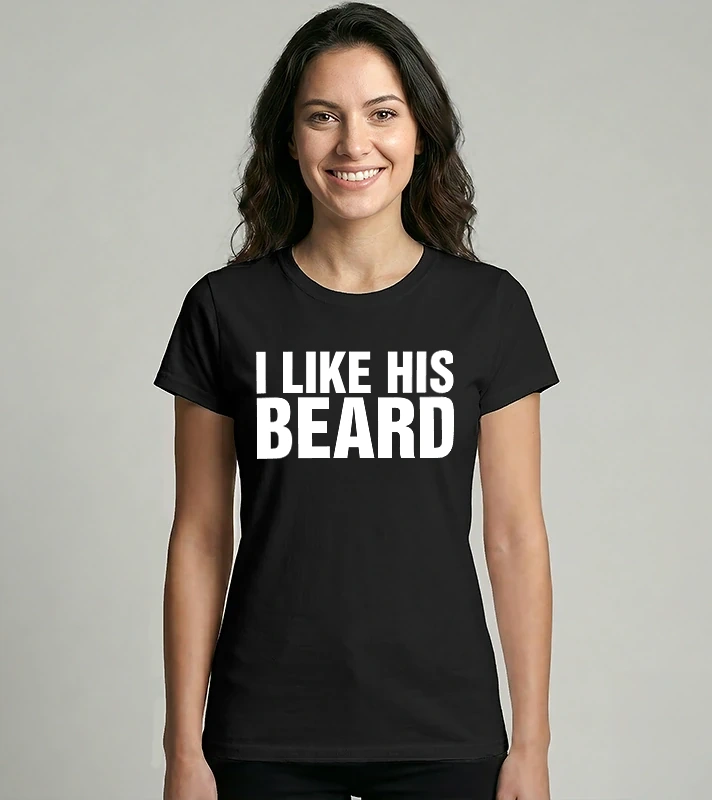Páros minta I like his beard – Női Imperial póló