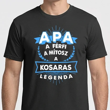 Férfi Imperial póló - Apa a férfi a mítosz a sportlegenda KOSARAS
