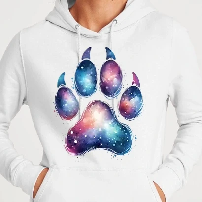 Női kapucnis pulcsi - Egy mancsnyomnyi galaxis