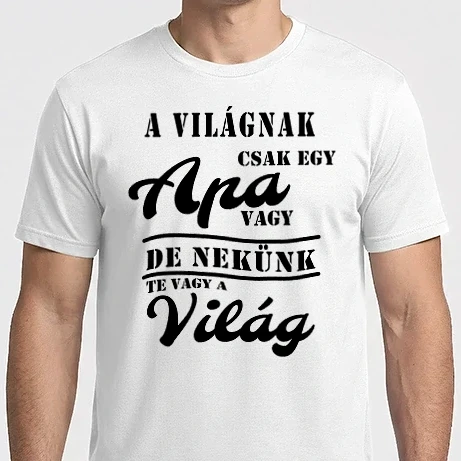 Férfi Imperial póló - A világnak-apa-