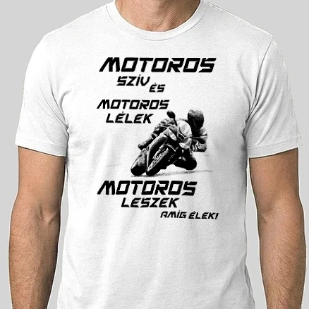Férfi Alap póló - Motoros póló