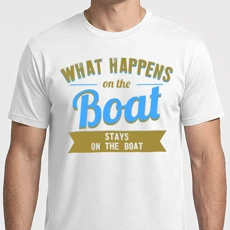Férfi Imperial póló - What happens on the boat