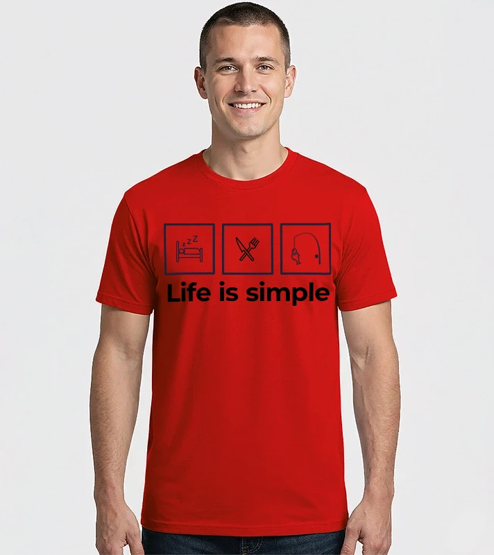 Life is simple – Férfi Imperial póló