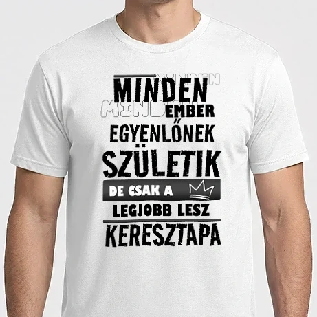 Férfi Imperial póló - minden ember keresztapa-