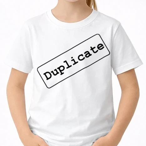 Uniszex gyerek Póló - Duplicate, páros minta