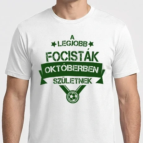 Férfi Imperial póló - Csillagos legjobb szülinapos focisták OKTÓBER