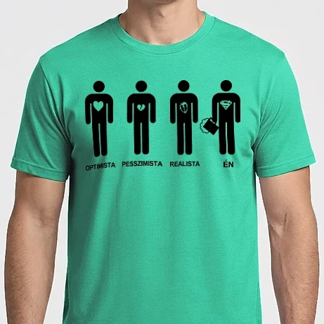Férfi Imperial póló - Optimista, pesszimista, realista, én