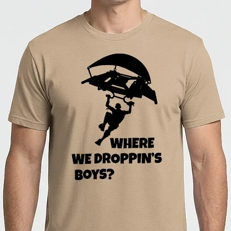 Férfi Imperial póló - Fortnite - Where we droppin's boys?