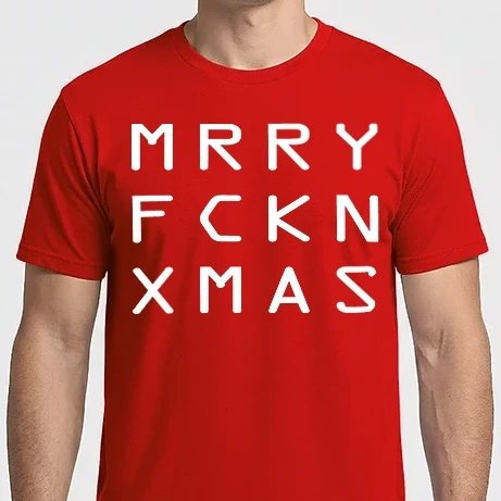 Férfi Imperial póló - MRRY FCKN XMAS - karácsonyi minta