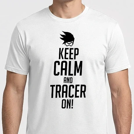 Férfi Imperial póló - Overwatch - Keep Calm and Tracer On