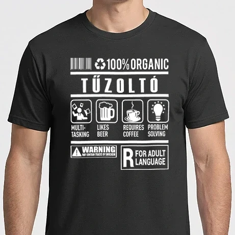 Férfi Imperial póló - 100% Organic TŰZOLTÓ