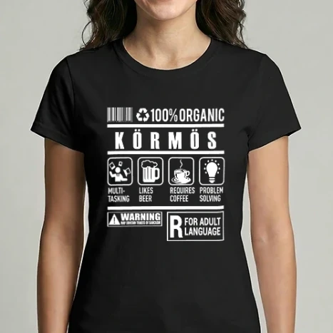 Női Imperial póló - 100% Organic KÖRMÖS