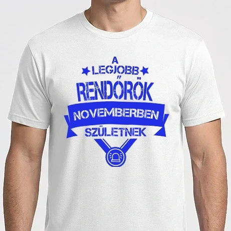 Férfi Imperial póló - A legjobb rendőrök novemberben születnek