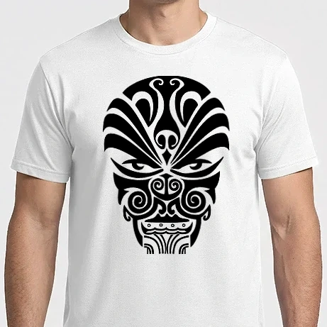 Férfi Imperial póló - Mayan Tribal Skull