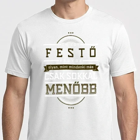 Férfi Imperial póló - Én egy menő...FESTŐ