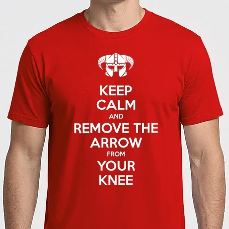 Férfi Imperial póló - Skyrim - Keep Calm and Remove Arrow