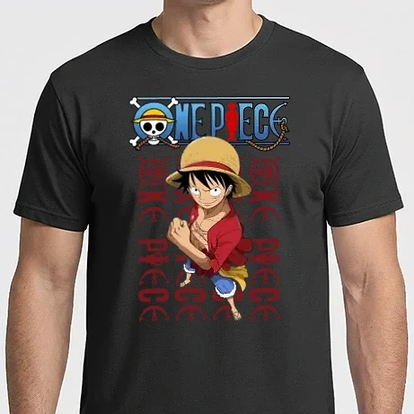 Férfi Imperial póló - One Piece Luffy