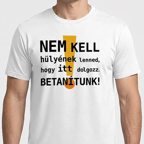 Férfi Imperial póló - nem kell hülyének lenned