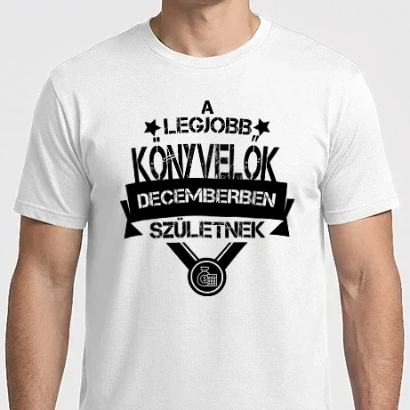 Férfi Imperial póló - Legjobb KÖNYVELŐ csillagos szülinapos DECEMBER