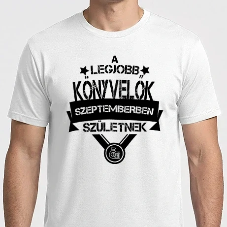 Férfi Imperial póló - Legjobb KÖNYVELŐ csillagos szülinapos SZEPTEMBER