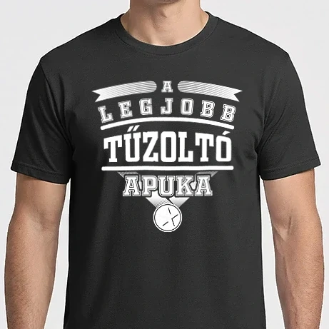 Férfi Imperial póló - Legjobb apuka...TŰZOLTÓ