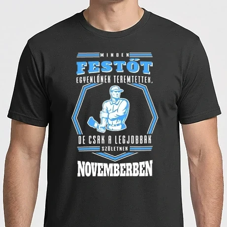 Férfi Imperial póló - Minden festőt egyenlőnek teremtettek... november