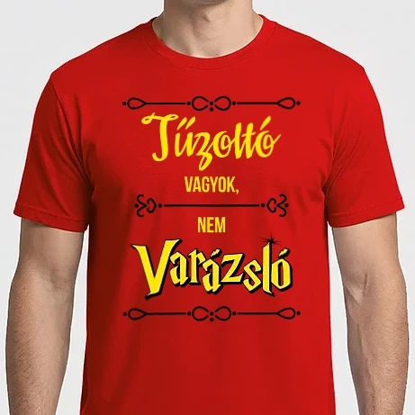 Férfi Imperial póló - Tűzoltó vagyok nem varázsló