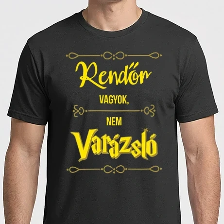 Férfi Imperial póló - Rendőr vagyok nem varázsló